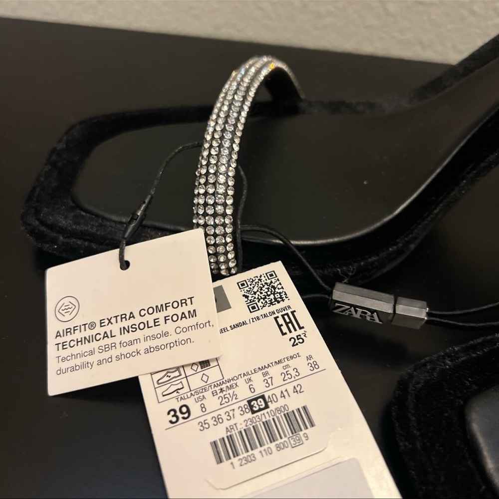 Zara Crystal strap Women's Heeled Sandals - Picture 4 of 4